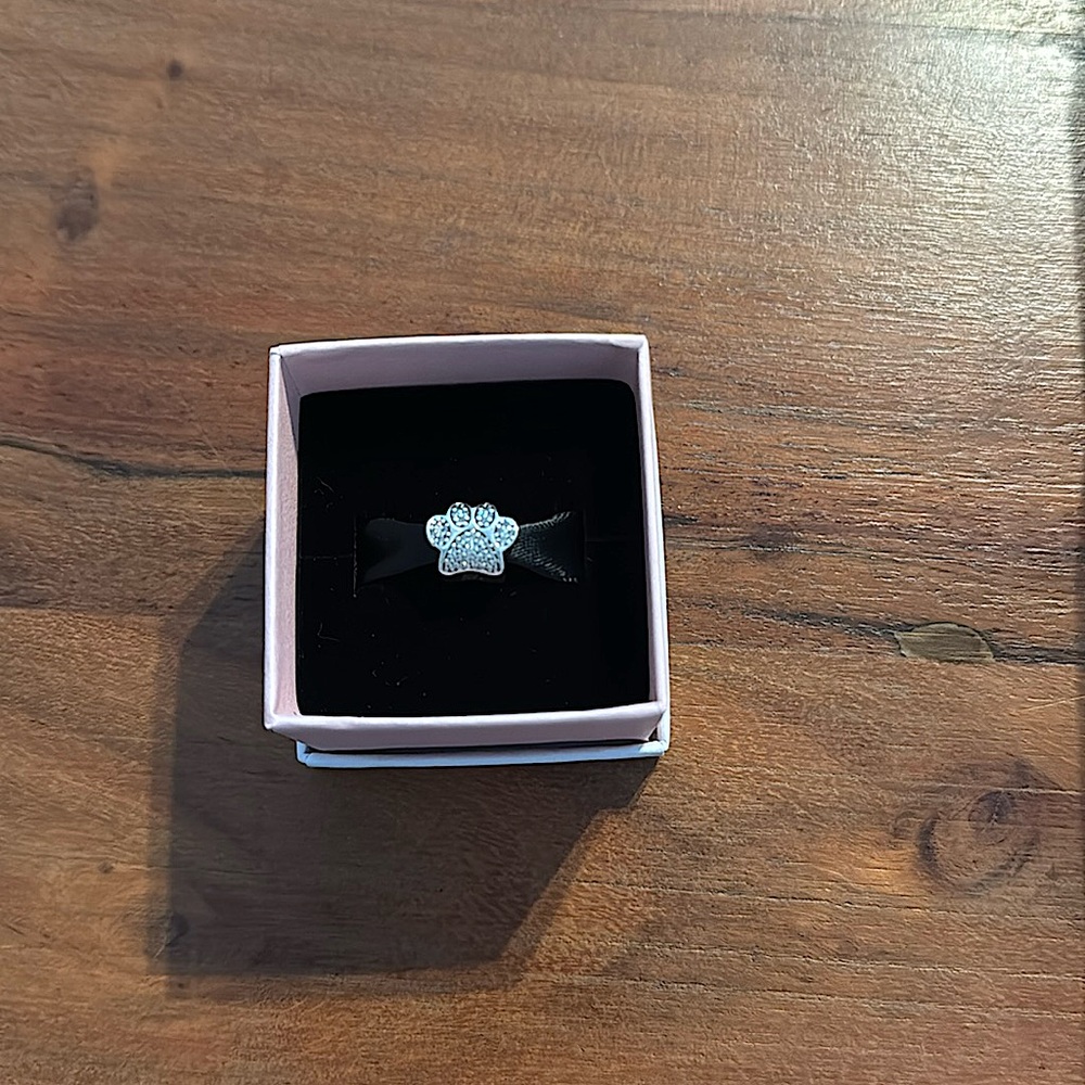 Pandora Silver Paw Print Charm